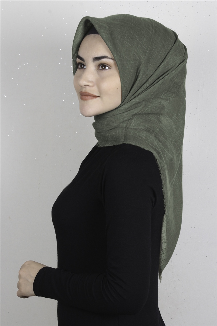 Pamuklu Trend Eşarp 9914-3 Haki