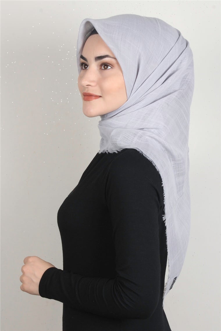 Pamuklu Trend Eşarp 9914-33 Gri
