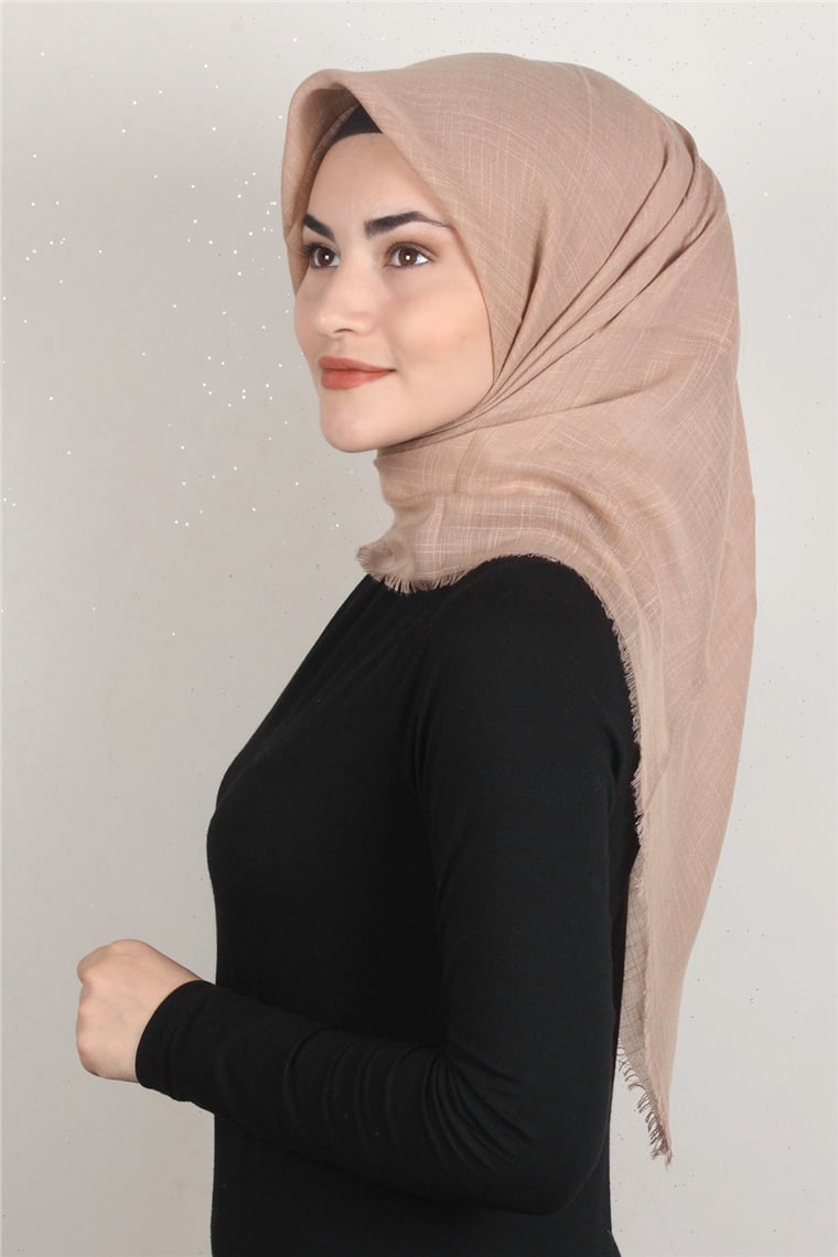 Pamuklu Trend Eşarp 9914-35 Koyu Bej