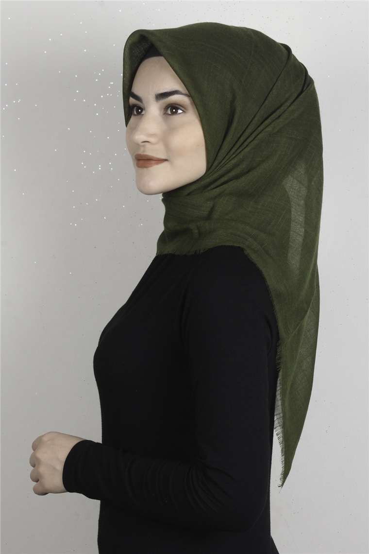 Pamuklu Trend Eşarp 9914-36 Yağ Yeşili