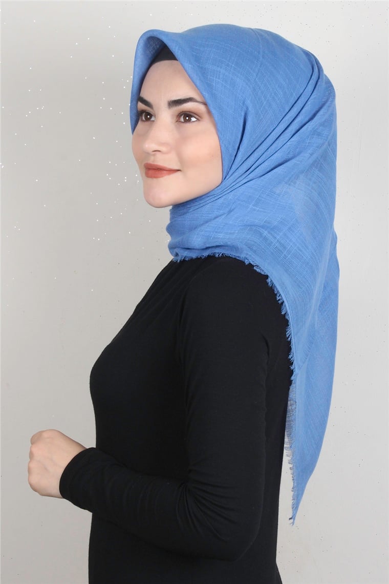 Pamuklu Trend Eşarp 9914-41 Mavi