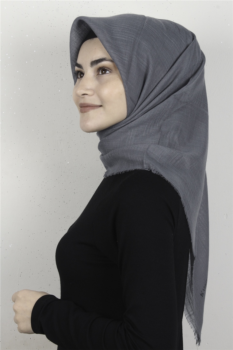 Pamuklu Trend Eşarp 9914-49 Füme