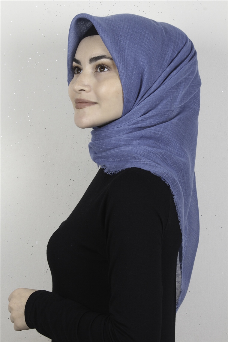 Pamuklu Trend Eşarp 9914-51 İndigo
