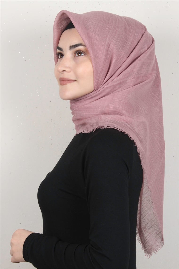 Pamuklu Trend Eşarp 9914-52 Gül Kurusu