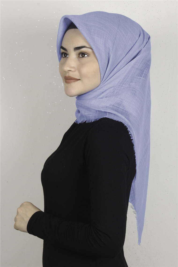 Pamuklu Trend Eşarp 9914-7 Bebe Mavisi