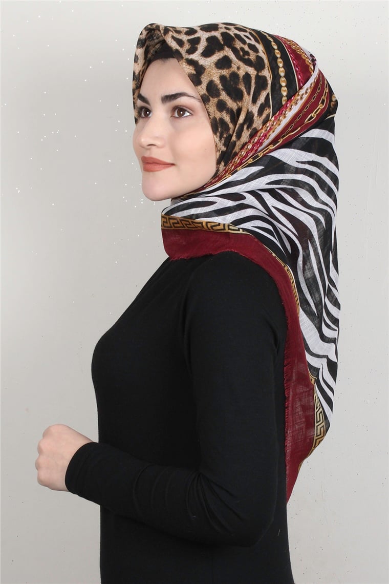 Pamuklu Trend Eşarp 9915-12 Bordo