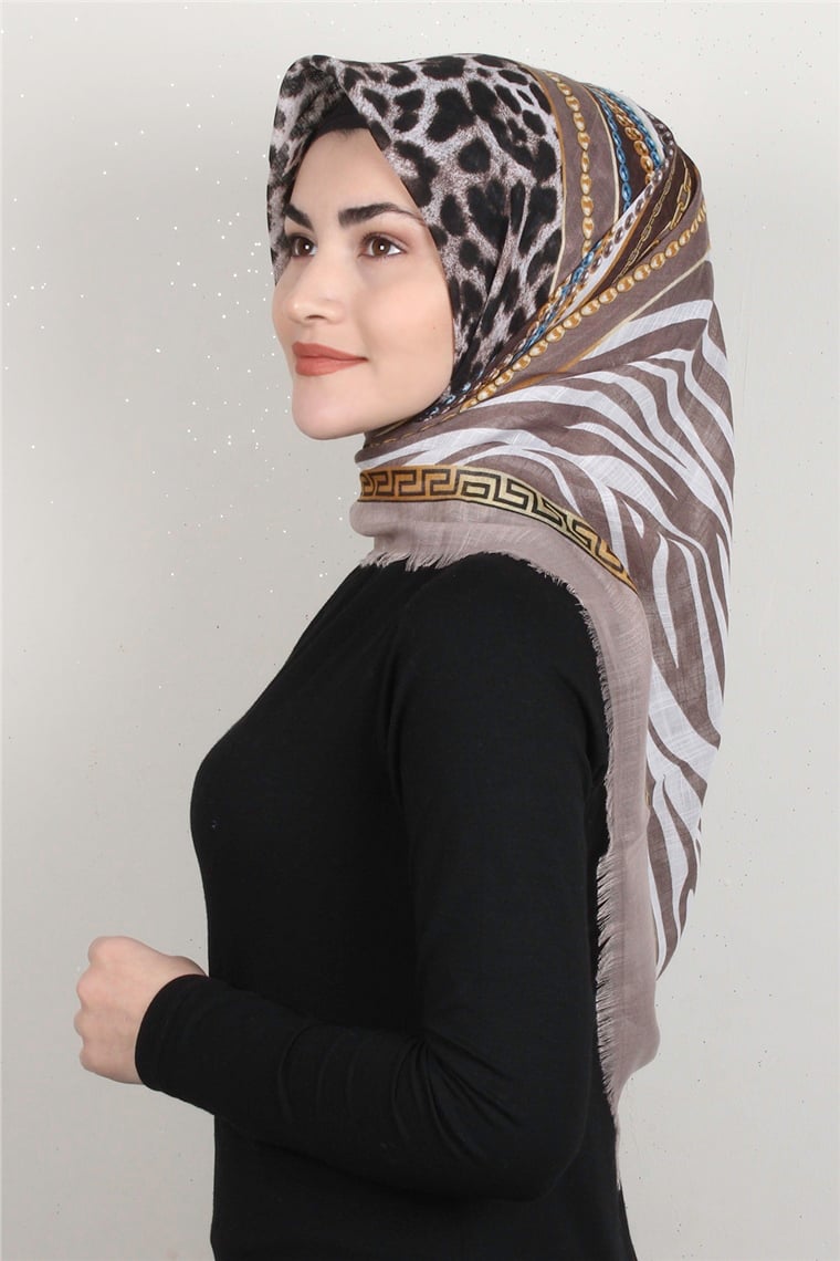 Pamuklu Trend Eşarp 9915-15 Taş