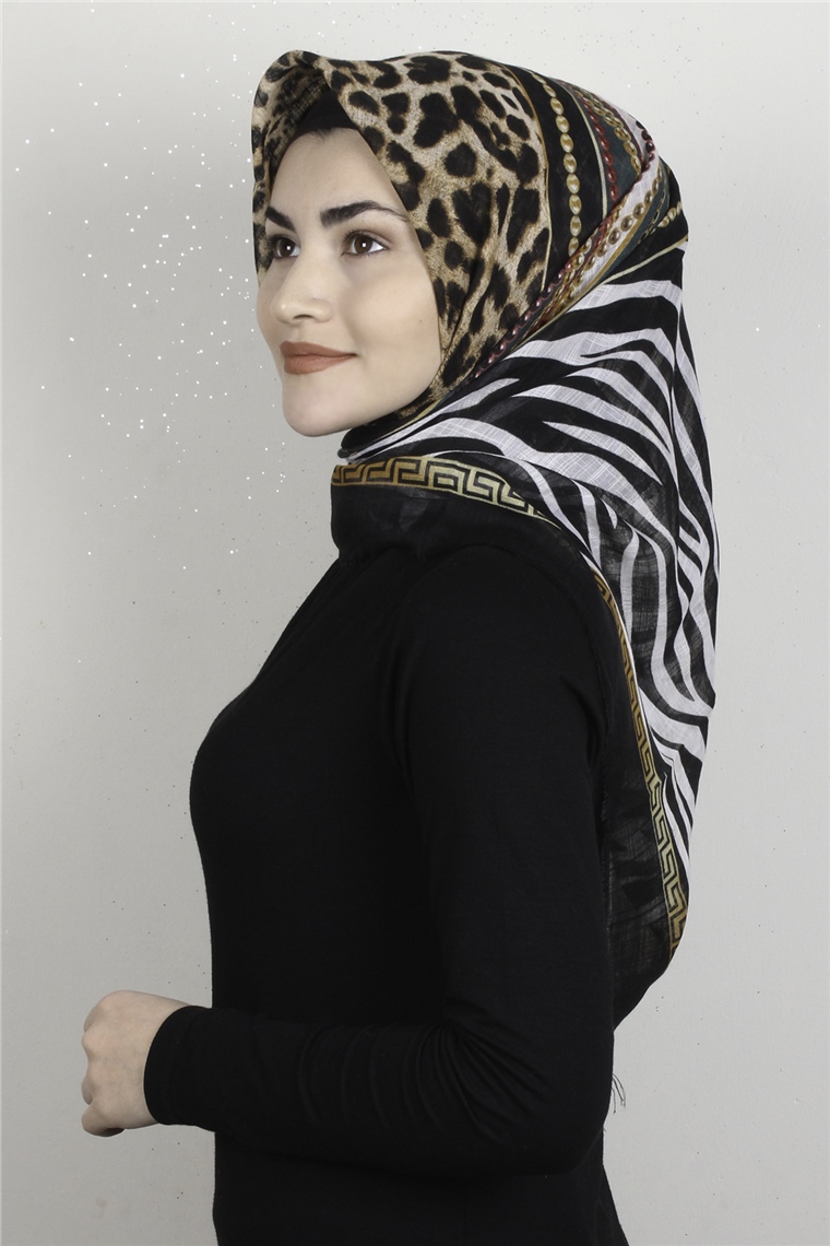 Pamuklu Trend Eşarp 9915-2 Siyah