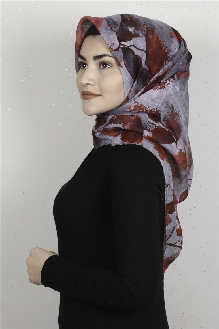 Pamuklu Trend Eşarp 9916-3 Gri