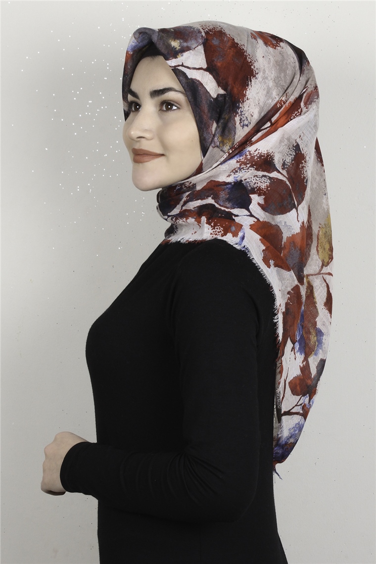 Pamuklu Trend Eşarp 9916-7 Kırmızı