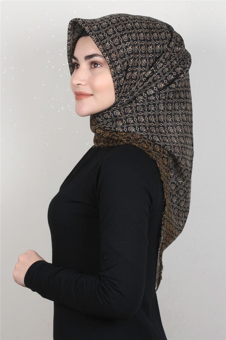 Pamuklu Trend Eşarp 9917-7 Hardal