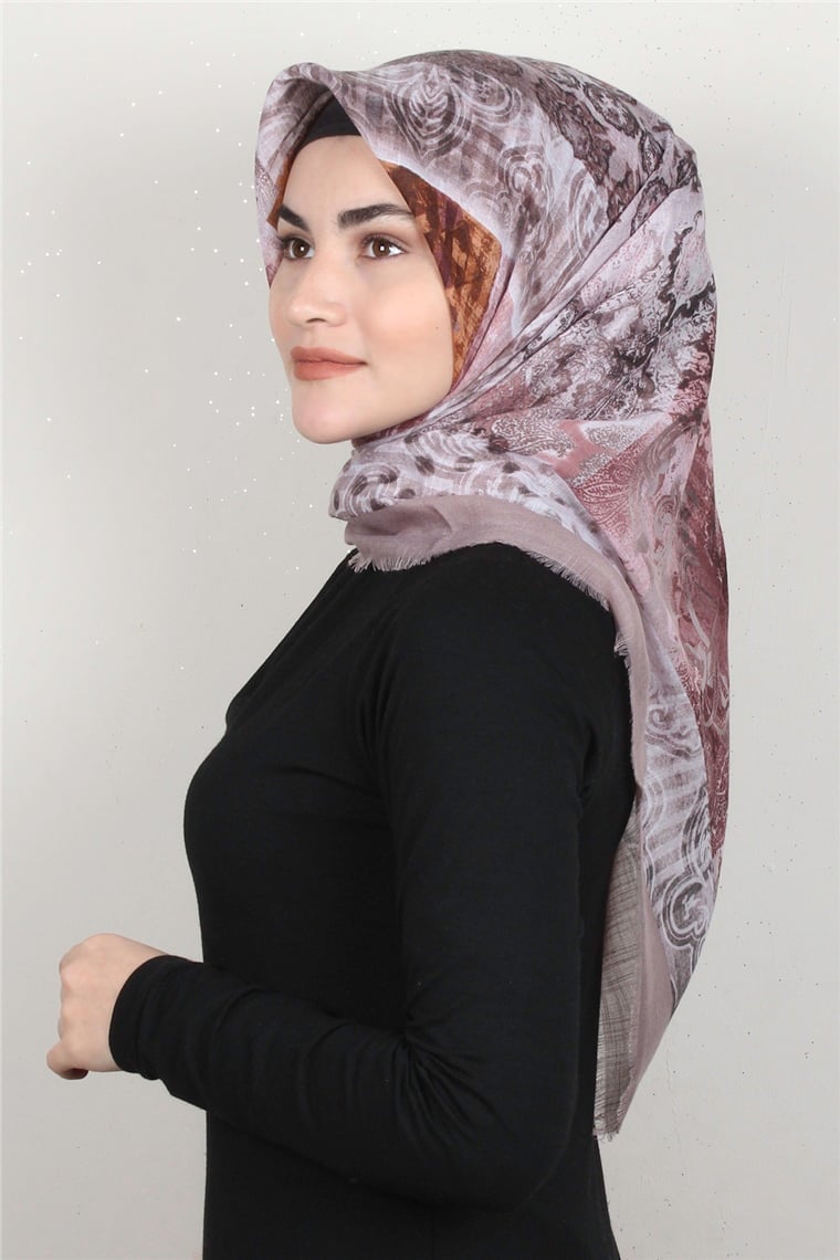 Pamuklu Trend Eşarp 9918-1 Vizon