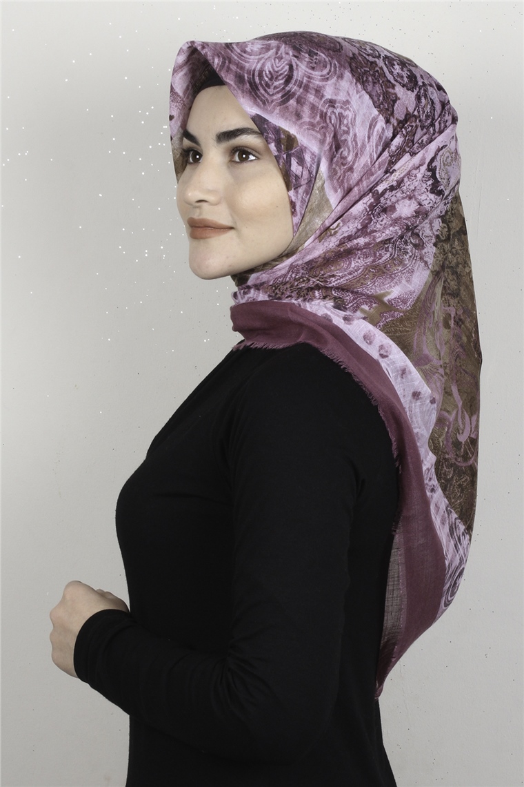 Pamuklu Trend Eşarp 9918-14 Gül Kurusu