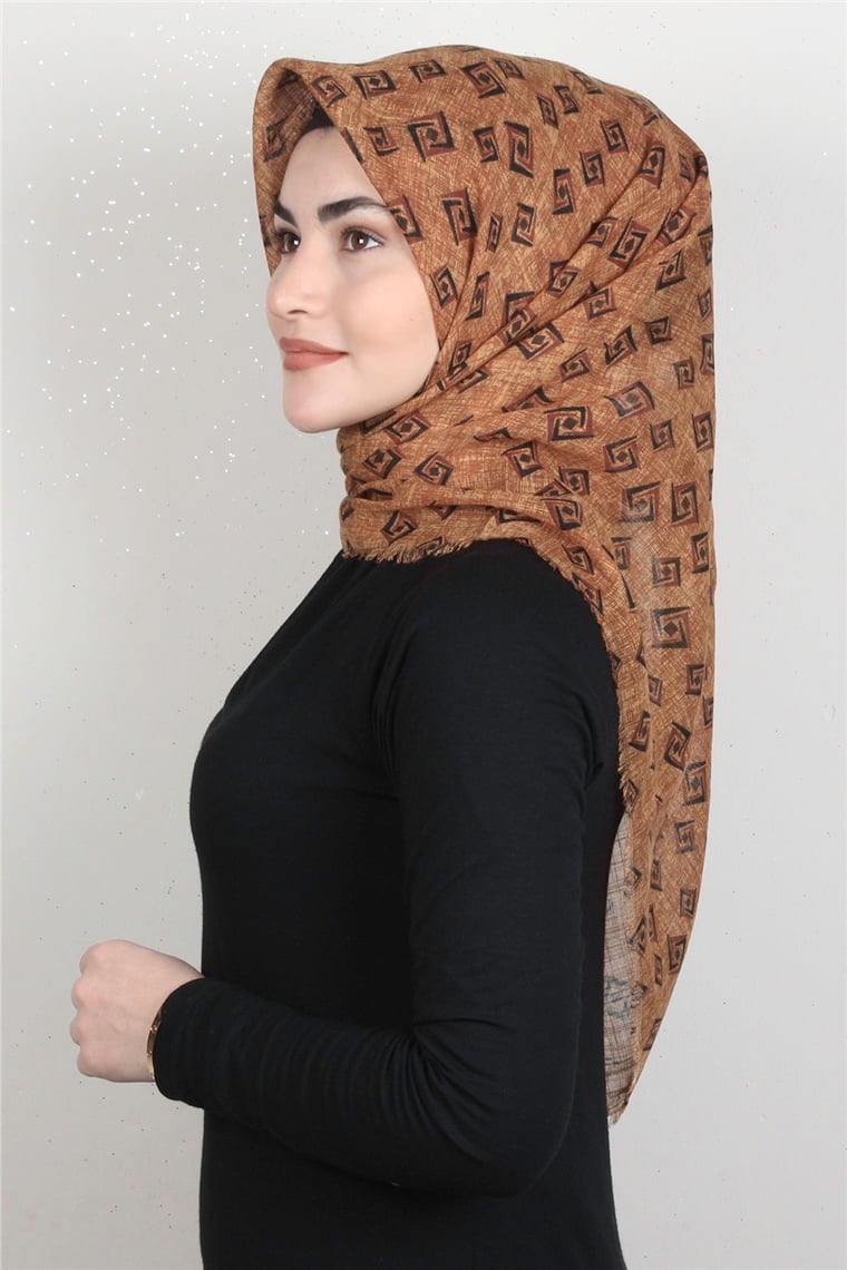 Pamuklu Trend Eşarp 9919-10 Kiremit