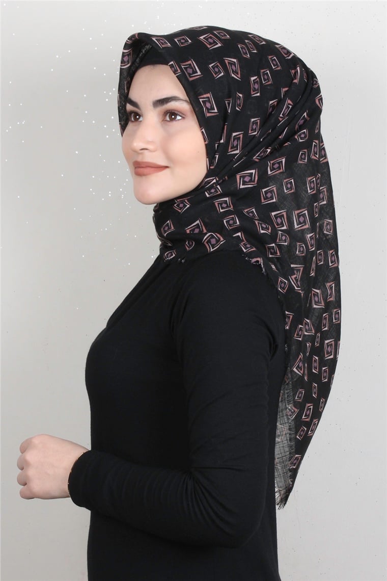 Pamuklu Trend Eşarp 9919-20 Siyah