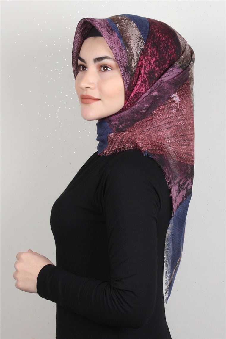 Pamuklu Trend Eşarp 9920-19 İndigo