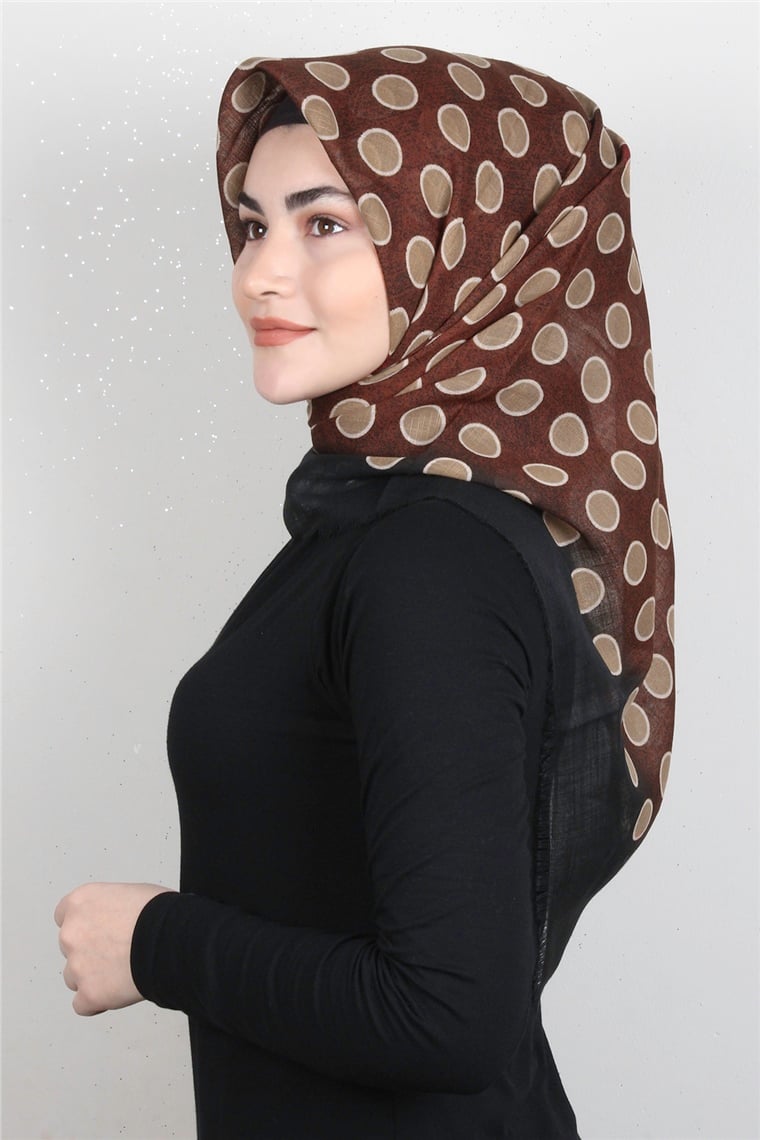 Pamuklu Trend Eşarp 9921-14 Taba