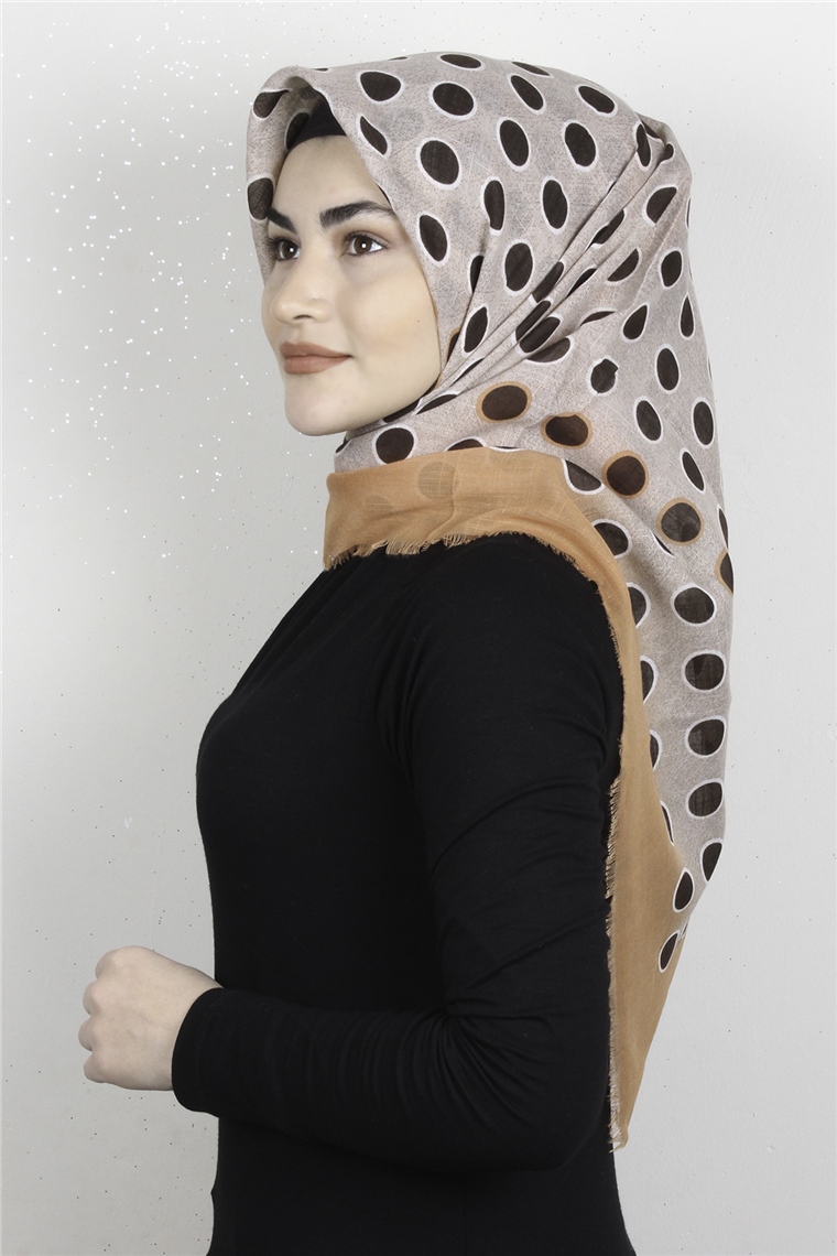 Pamuklu Trend Eşarp 9921-18 Yavru Ağzı
