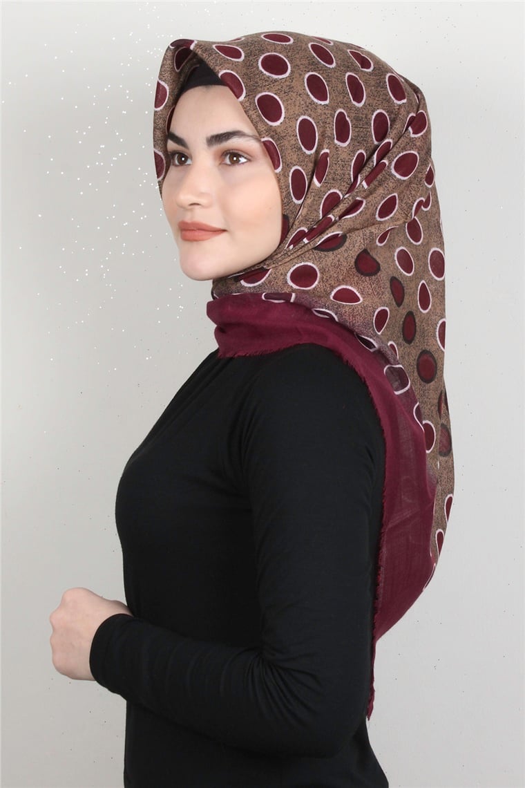 Pamuklu Trend Eşarp 9921-5 Bordo