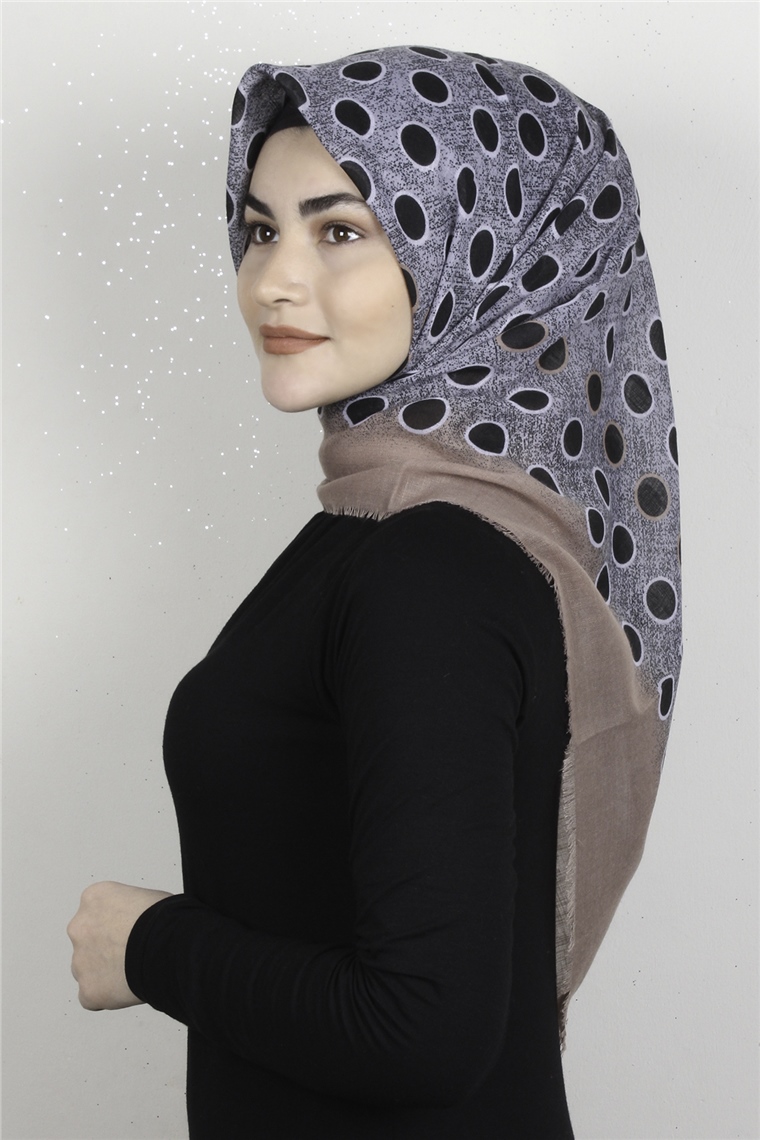 Pamuklu Trend Eşarp 9921-7 Gri