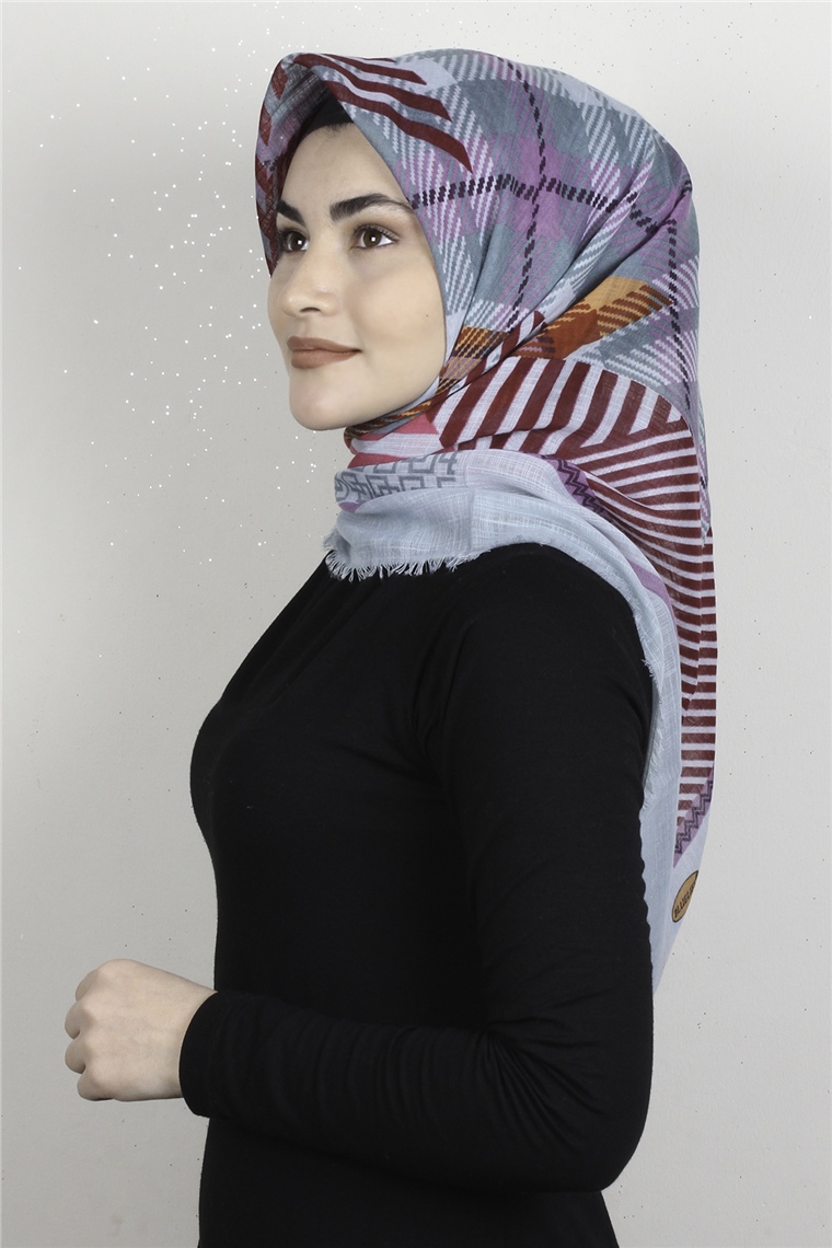 Pamuklu Trend Eşarp 9922-1 Su Yeşili