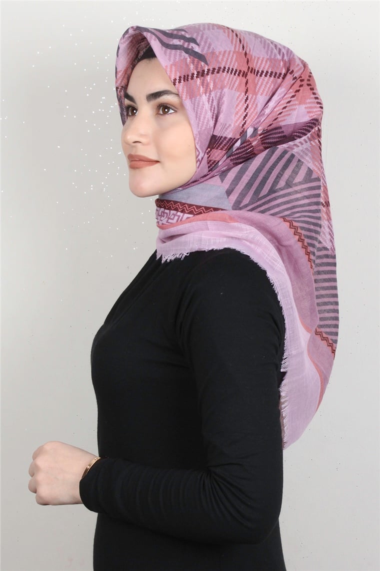Pamuklu Trend Eşarp 9922-13 Pudra