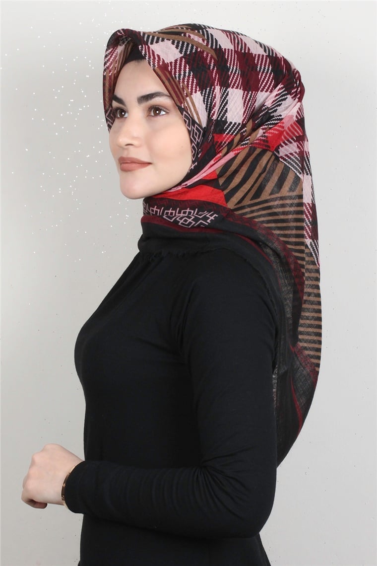Pamuklu Trend Eşarp 9922-4 Siyah