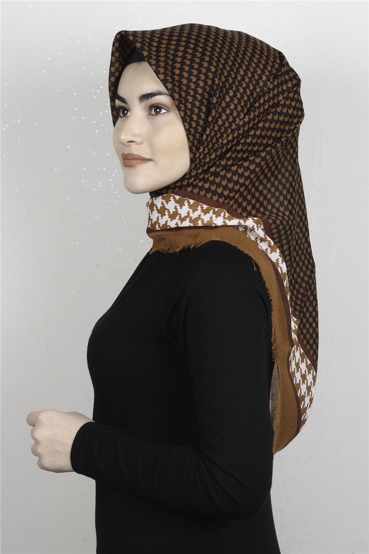 Pamuklu Trend Eşarp 9923-12 Kiremit