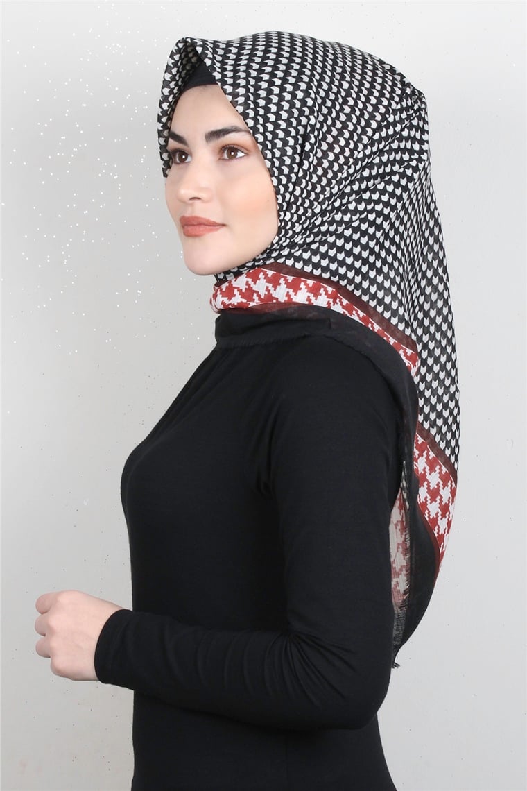 Pamuklu Trend Eşarp 9923-15 Siyah