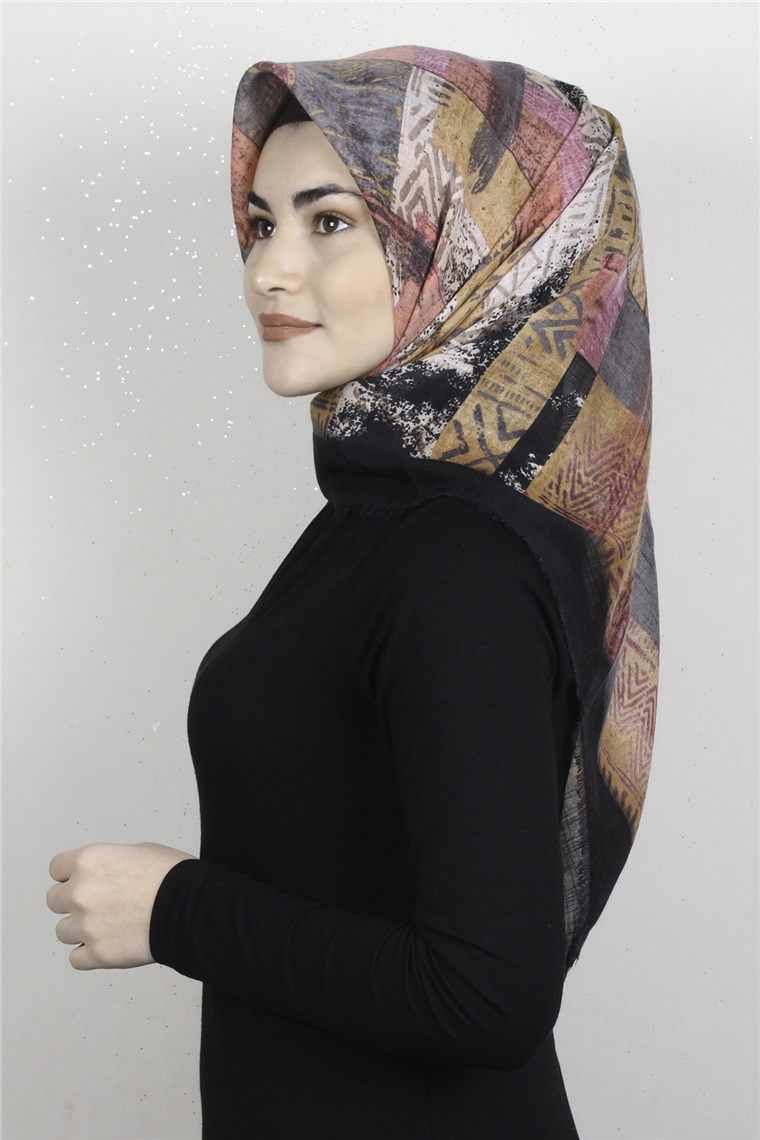 Pamuklu Trend Eşarp 9924-10 Siyah