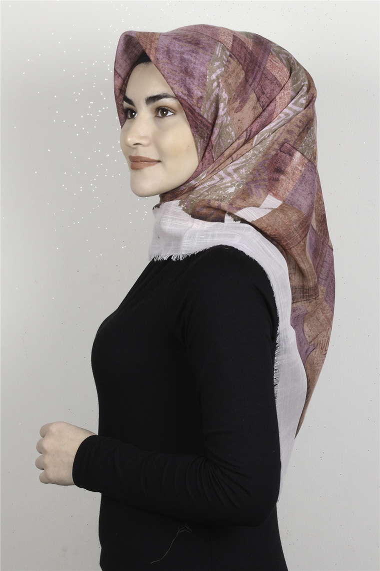 Pamuklu Trend Eşarp 9924-11 Beyaz