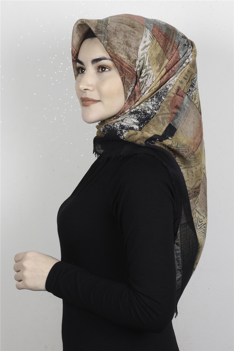 Pamuklu Trend Eşarp 9924-14 Siyah