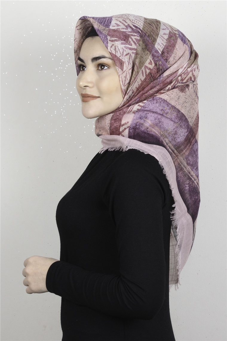 Pamuklu Trend Eşarp 9924-7 Pembe