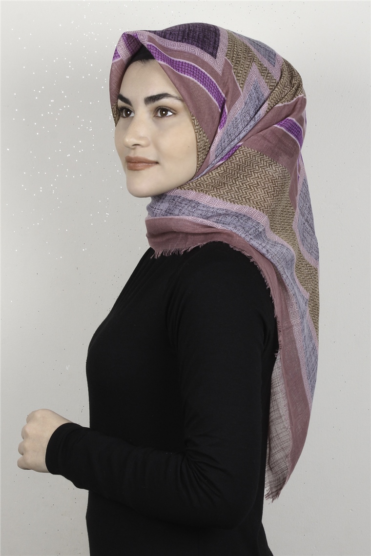 Pamuklu Trend Eşarp 9925-7 Pudra