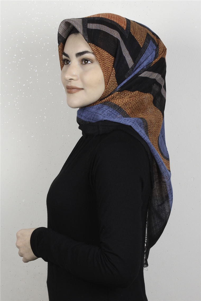 Pamuklu Trend Eşarp 9925-8 Siyah