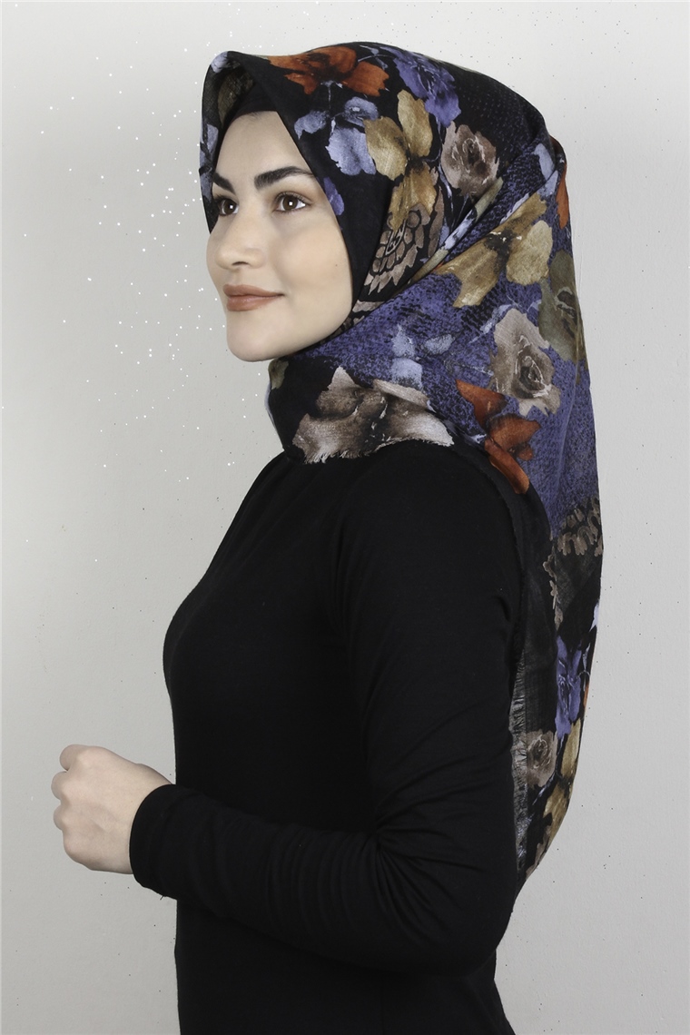 Pamuklu Trend Eşarp 9926-17 Siyah