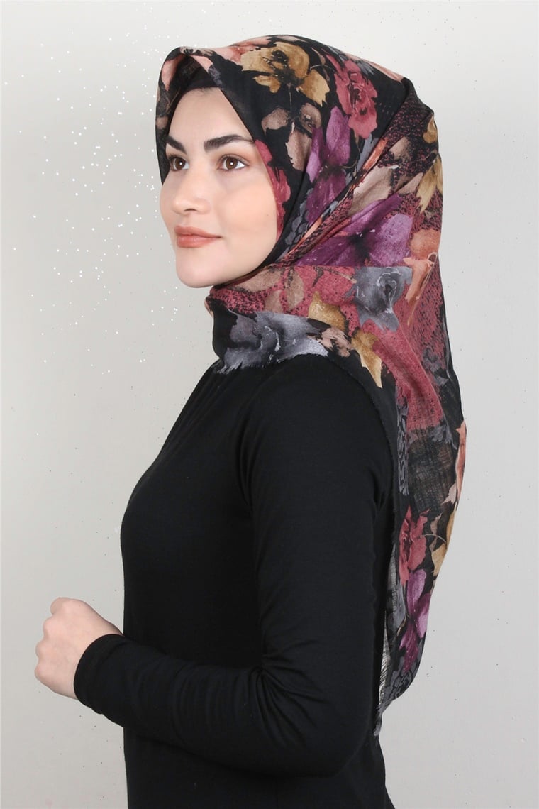 Pamuklu Trend Eşarp 9926-3 Siyah