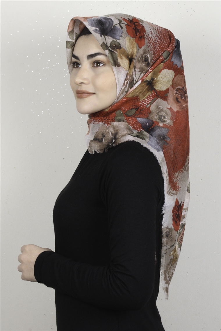 Pamuklu Trend Eşarp 9926-7 Vizon