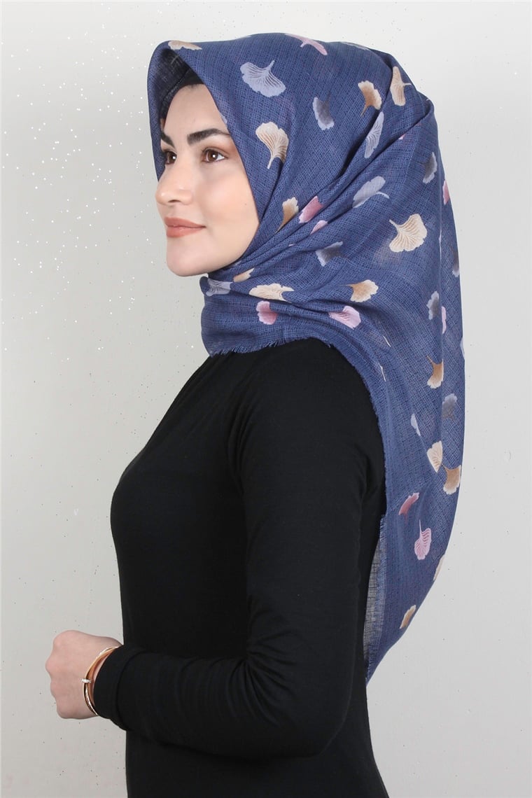 Pamuklu Trend Eşarp 9927-11 İndigo