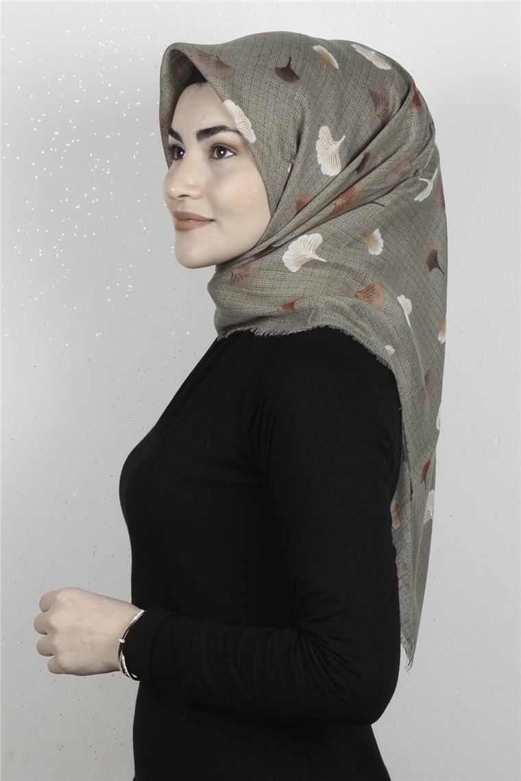 Pamuklu Trend Eşarp 9927-16 Yeşil