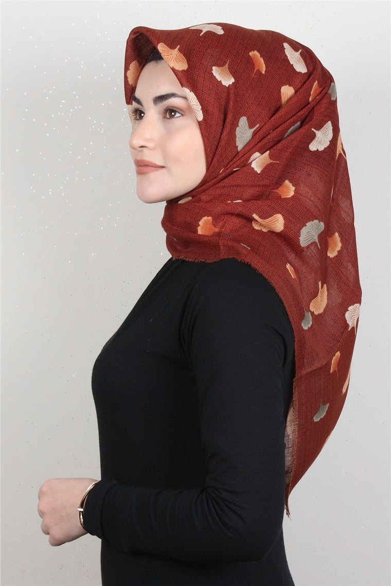 Pamuklu Trend Eşarp 9927-4 Taba