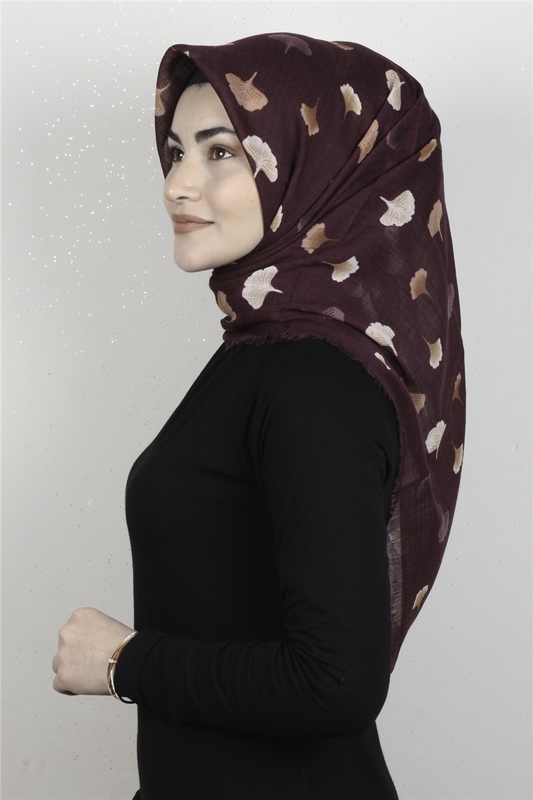 Pamuklu Trend Eşarp 9927-8 Mor