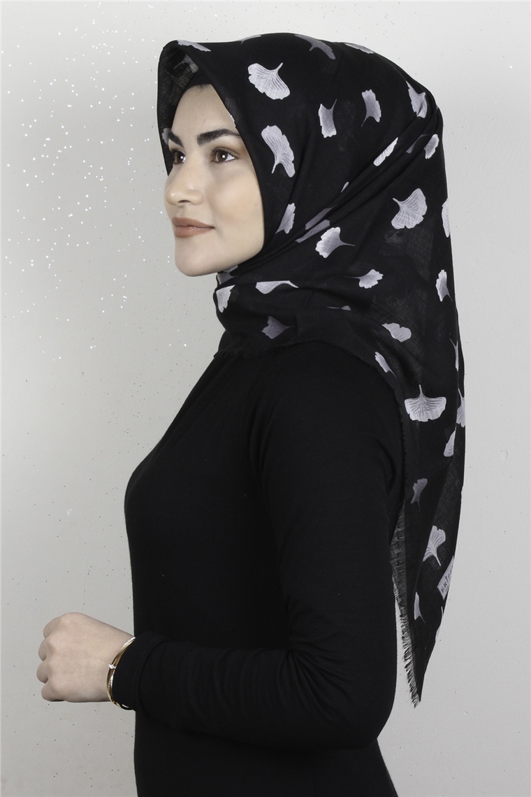 Pamuklu Trend Eşarp 9927-9 Siyah