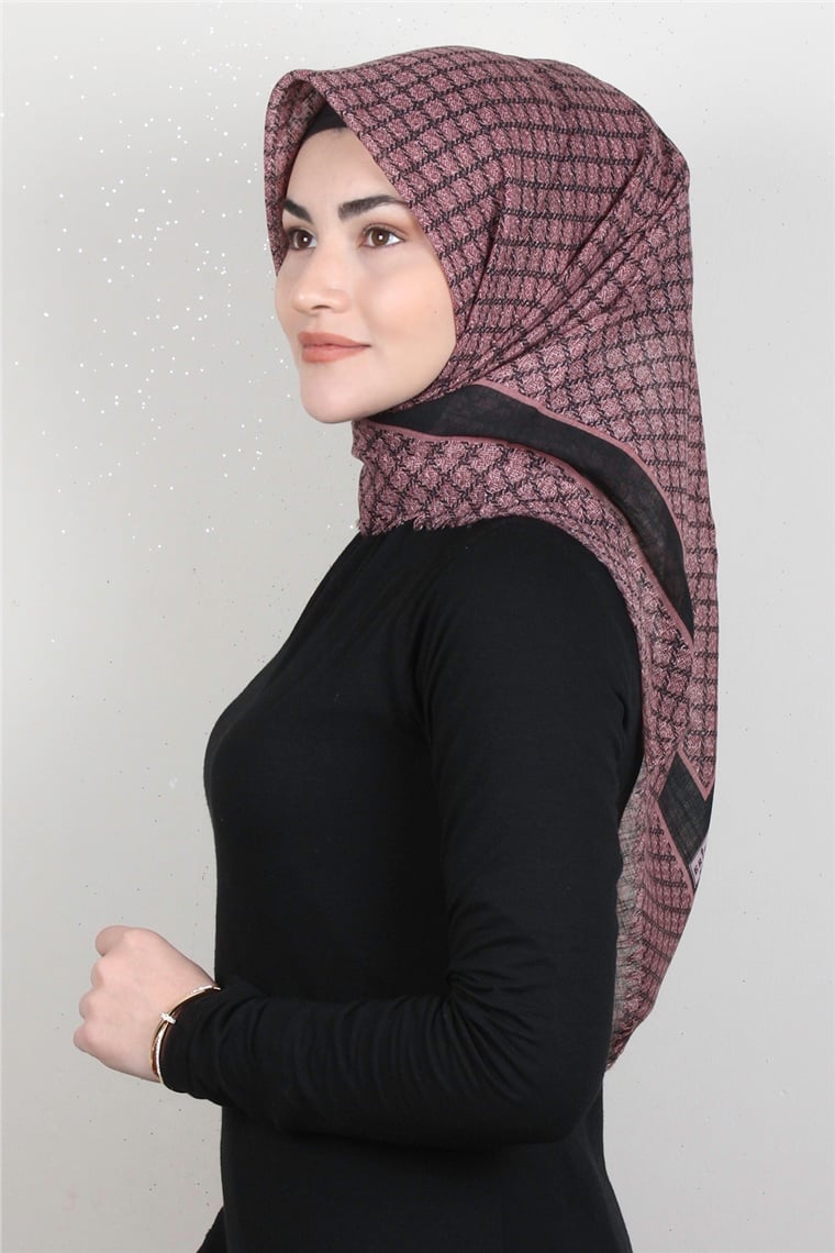 Pamuklu Trend Eşarp 9928-12 Gül Kurusu