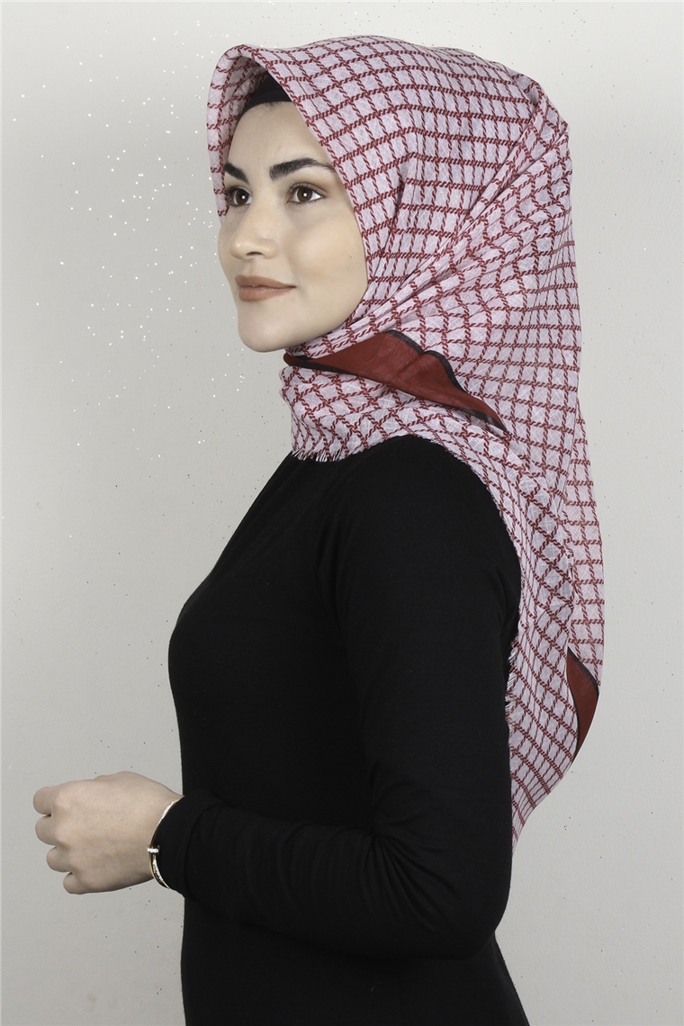 Pamuklu Trend Eşarp 9928-2 Bordo