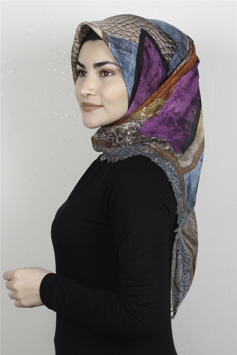 Pamuklu Trend Eşarp 9929-7 Su Yeşili