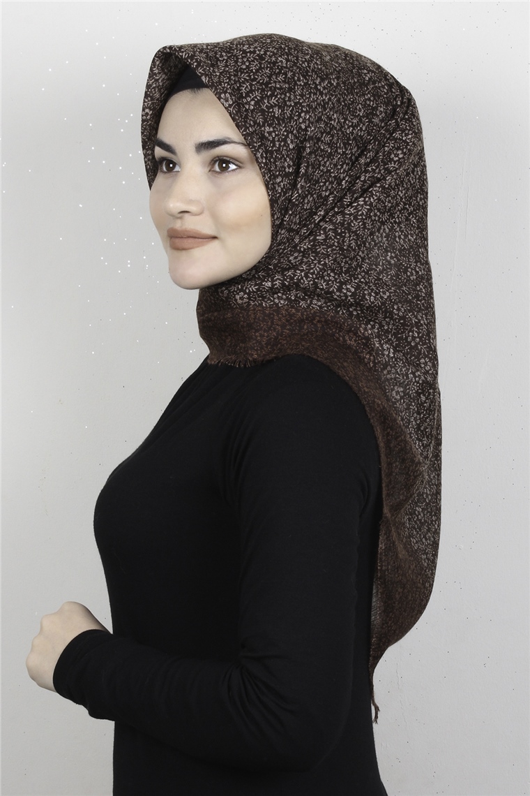 Pamuklu Trend Eşarp 9930-11 Kahverengi