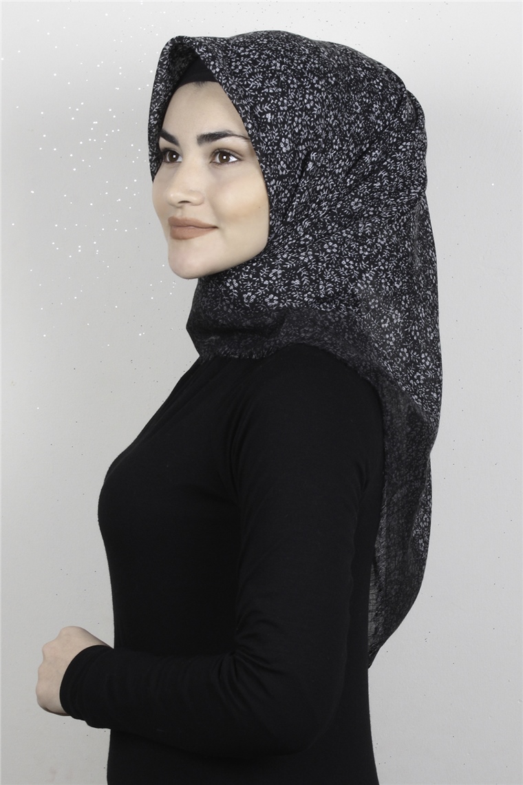 Pamuklu Trend Eşarp 9930-13 Siyah