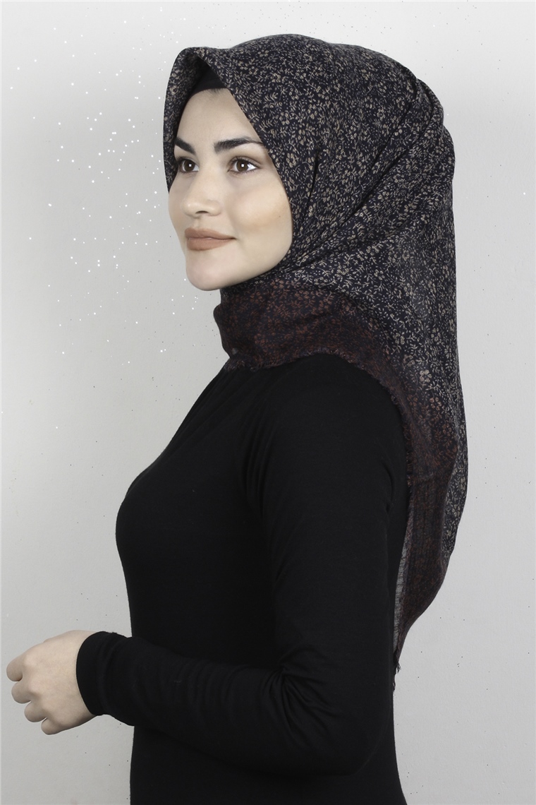 Pamuklu Trend Eşarp 9930-14 Lacivert