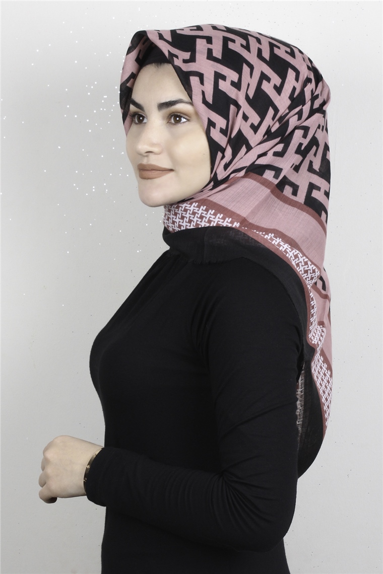 Pamuklu Trend Eşarp 9932-18 Pudra